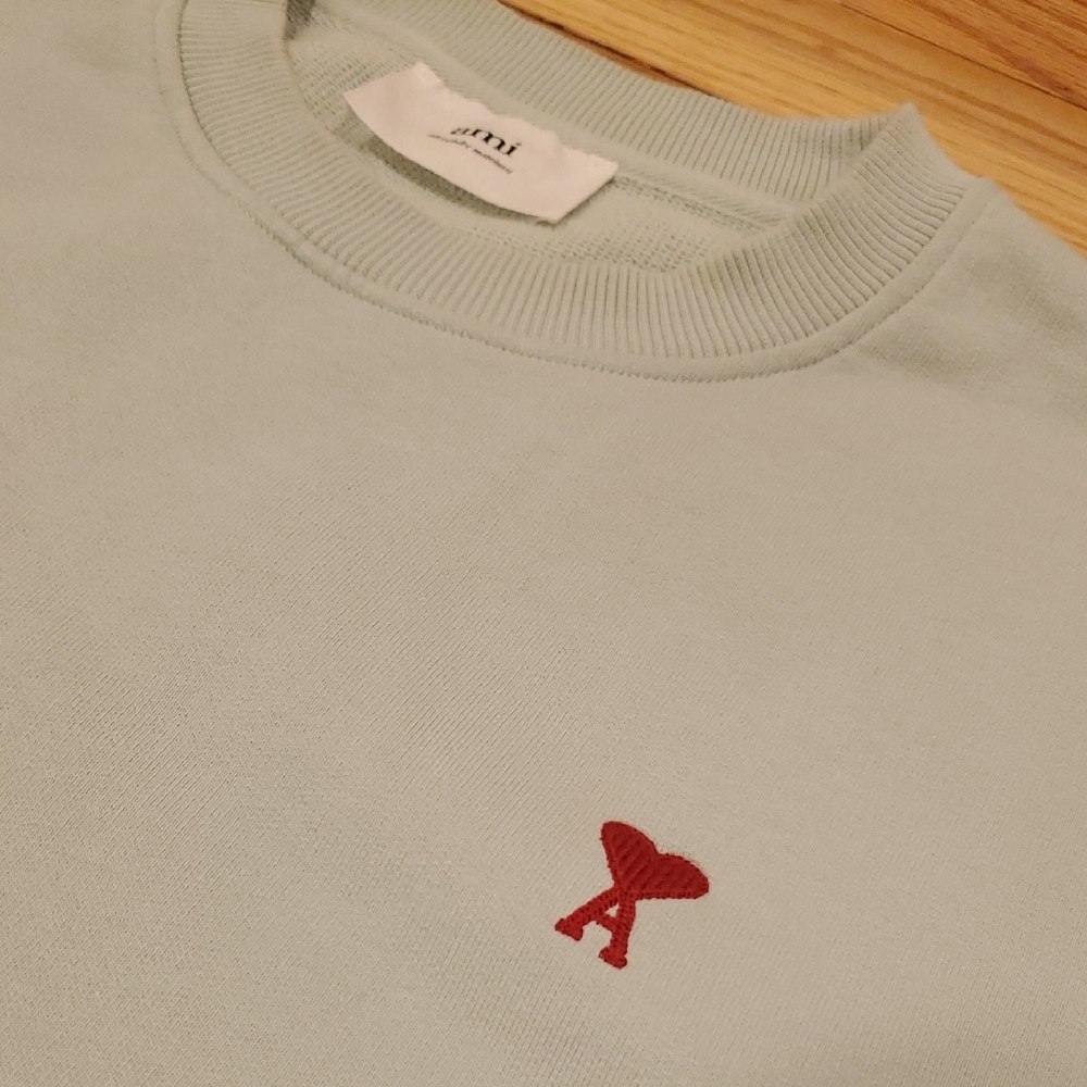 AMI Mint Green Crewneck Sweater XL - Picture 3 of 8